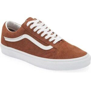 Vans Old Skool Suede Brown Chocolate White Sneakers 10
